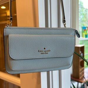 Kate spade cross body purse in light blue